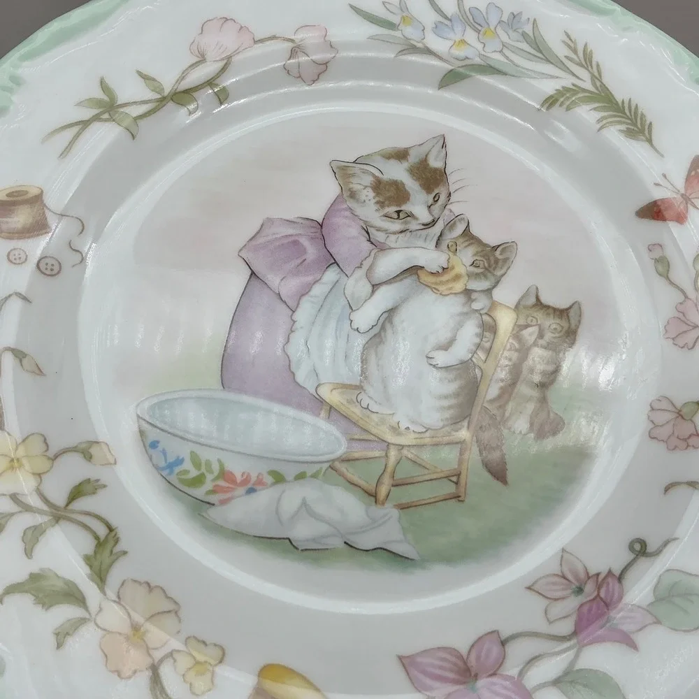 Royal Albert Beatrix Potter Tom Kitten Teatime Collection Bone China Plate 1986